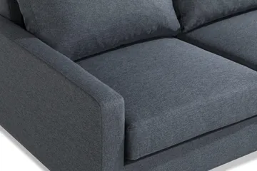 Peppe 4-sits Högervänd L-formad Schäslongsoffa i Tyg - Mörkgrå - Möbler - Soffa - Divansoffa & schäslongsoffa - 4 sits soffa med divan
