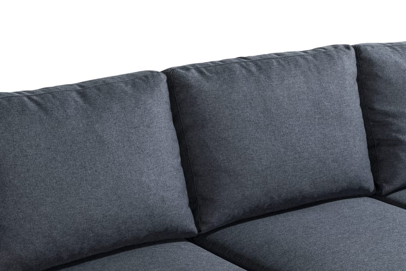 Peppe 4-sits Högervänd L-formad Schäslongsoffa i Tyg - Mörkgrå - Möbler - Soffa - Divansoffa & schäslongsoffa - 4 sits soffa med divan
