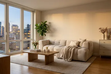 Puffy 3-sits bubblig soffa med divan höger - Beige - Möbler - Soffa - Divansoffa & schäslongsoffa - 3 sits soffa med divan