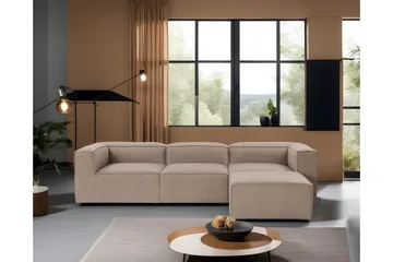 Redlands Soffa med Divan 3-sits - Brun - Möbler - Soffa - Divansoffa & schäslongsoffa - 3 sits soffa med divan