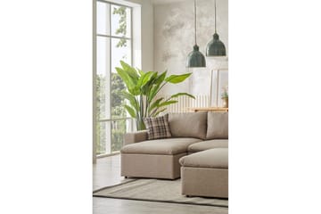 Rivran Soffa med Divan 4-sits - Cream - Möbler - Soffa - Divansoffa & schäslongsoffa - 4 sits soffa med divan