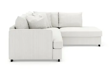 Rossita 4-sits Högervänd L-formad Djup Schäslongsoffa i Manchester - Offwhite - Möbler - Soffa - Divansoffa & schäslongsoffa - 4 sits soffa med divan