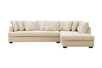 Rossita 4-sits Högervänd L-formad Djup Schäslongsoffa med Hel dyna i Chenille