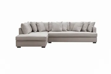 Rossita 4-sits Högervänd L-formad Djup Schäslongsoffa med Hel dyna i Chenille