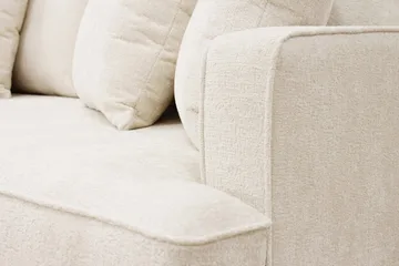 Rossita 4-sits Vänstervänd L-formad Djup Schäslongsoffa i Chenille - Beige - Möbler - Soffa - Divansoffa & schäslongsoffa - 4 sits soffa med divan