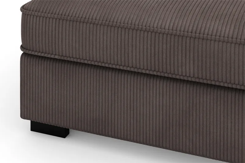 Rossita 4-sits Vänstervänd L-formad Djup Schäslongsoffa i Manchester - Mörkgrå - Möbler - Soffa - Divansoffa & schäslongsoffa - 4 sits soffa med divan