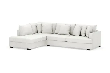 Rossita 4-sits Vänstervänd L-formad Djup Schäslongsoffa i Manchester - Offwhite - Möbler - Soffa - Divansoffa & schäslongsoffa - 4 sits soffa med divan