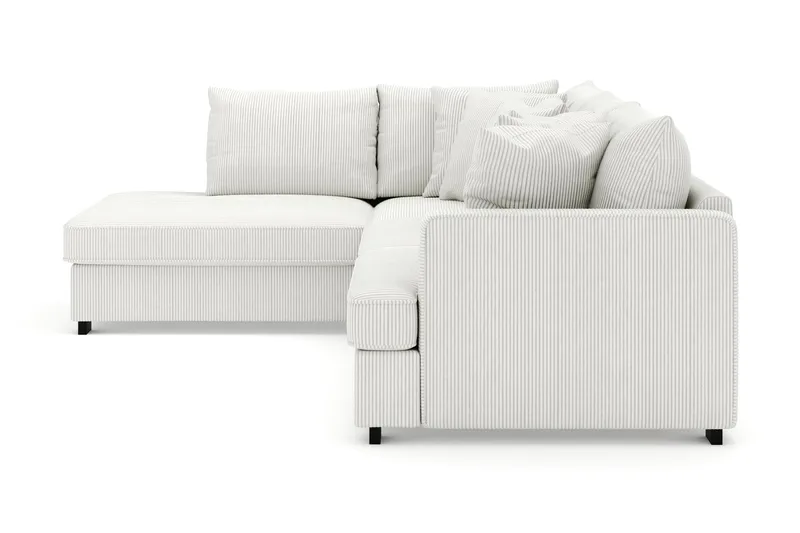 Rossita 4-sits Vänstervänd L-formad Djup Schäslongsoffa i Manchester - Offwhite - Möbler - Soffa - Divansoffa & schäslongsoffa - 4 sits soffa med divan