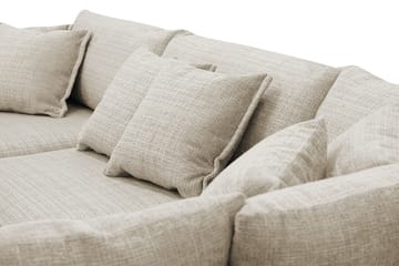 Rossita Lyx 4-sits Extra djup Soffa med Schäslong Höger - Beige Chenille - Möbler - Soffa - Divansoffa & schäslongsoffa - 4 sits soffa med divan