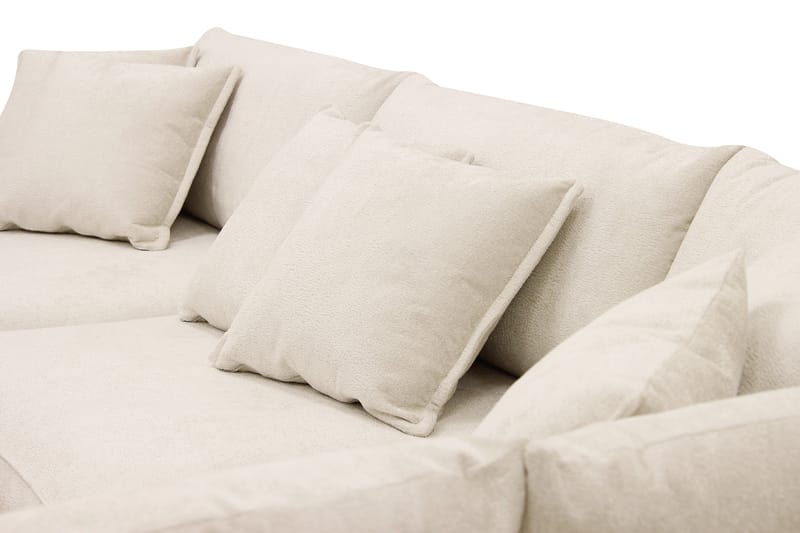 Rossita Lyx 4-sits Extra djup Soffa med Schäslong Höger - Beige Chenille - Möbler - Soffa - Divansoffa & schäslongsoffa - 4 sits soffa med divan