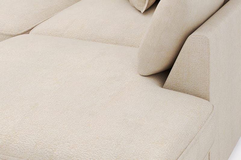 Rossita Lyx 4-sits Extra djup Soffa med Schäslong Höger - Beige Chenille - Möbler - Soffa - Divansoffa & schäslongsoffa - 4 sits soffa med divan