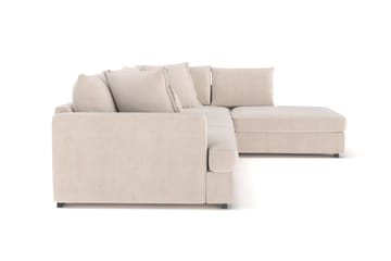 Rossita Lyx 4-sits Extra djup Soffa med Schäslong Höger - Beige Chenille - Möbler - Soffa - Divansoffa & schäslongsoffa - 4 sits soffa med divan