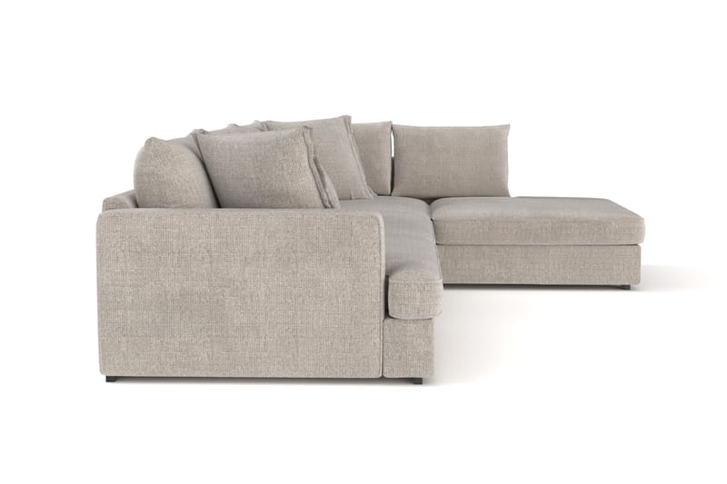 Rossita Lyx 4-sits Extra djup Soffa med Schäslong Höger - Beige Chenille - Möbler - Soffa - Divansoffa & schäslongsoffa - 4 sits soffa med divan