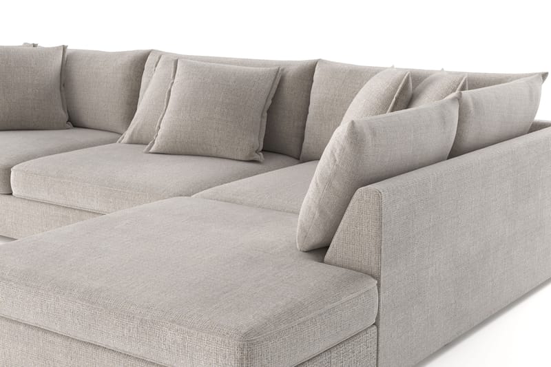 Rossita Lyx 4-sits Extra djup Soffa med Schäslong Höger - Beige Chenille - Möbler - Soffa - Divansoffa & schäslongsoffa - 4 sits soffa med divan
