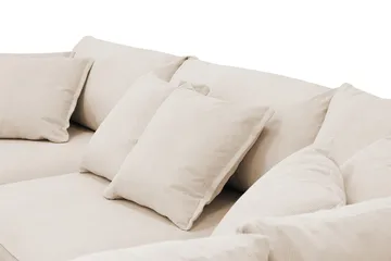 Rossita Lyx 4-sits Extra djup Soffa med Schäslong Höger - Beige Manchester - Möbler - Soffa - Divansoffa & schäslongsoffa - 4 sits soffa med divan