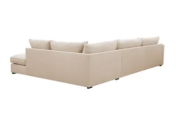 Rossita Lyx 4-sits Extra djup Soffa med Schäslong Höger - Beige Manchester - Möbler - Soffa - Divansoffa & schäslongsoffa - 4 sits soffa med divan