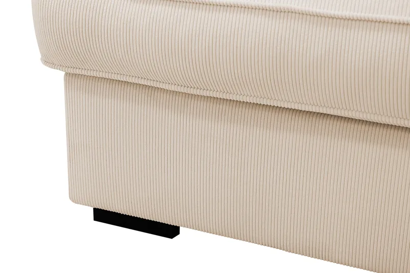 Rossita Lyx 4-sits Extra djup Soffa med Schäslong Höger - Beige Manchester - Möbler - Soffa - Divansoffa & schäslongsoffa - 4 sits soffa med divan