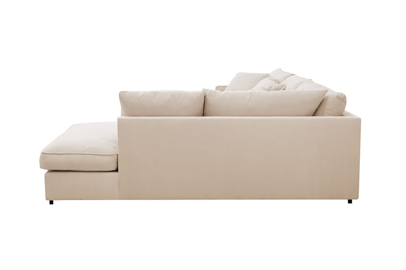 Rossita Lyx 4-sits Extra djup Soffa med Schäslong Höger - Beige Manchester - Möbler - Soffa - Divansoffa & schäslongsoffa - 4 sits soffa med divan