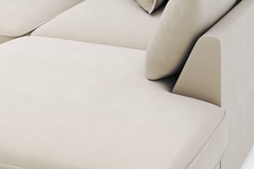 Rossita Lyx 4-sits Extra djup Soffa med Schäslong Höger - Beige Tyg - Möbler - Soffa - Divansoffa & schäslongsoffa - 4 sits soffa med divan