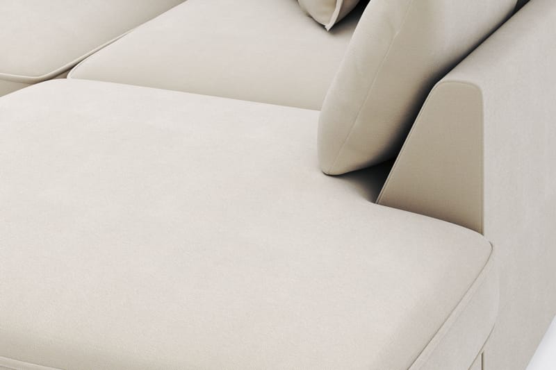 Rossita Lyx 4-sits Extra djup Soffa med Schäslong Höger - Beige Tyg - Möbler - Soffa - Divansoffa & schäslongsoffa - 4 sits soffa med divan