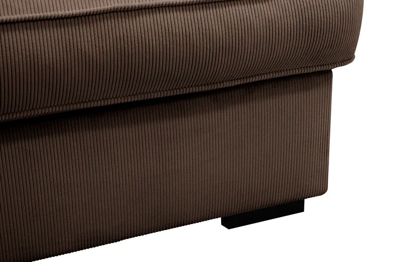 Rossita Lyx 4-sits Extra djup Soffa med Schäslong Höger - Brun Manchester - Möbler - Soffa - Divansoffa & schäslongsoffa - 4 sits soffa med divan