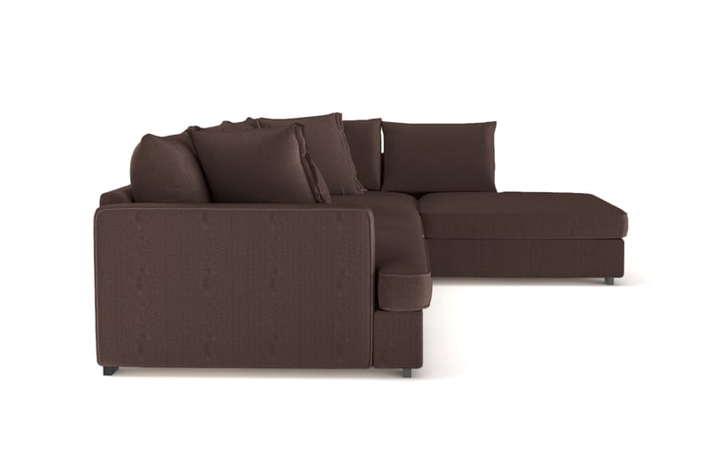 Rossita Lyx 4-sits Extra djup Soffa med Schäslong Höger - Brun Manchester - Möbler - Soffa - Divansoffa & schäslongsoffa - 4 sits soffa med divan