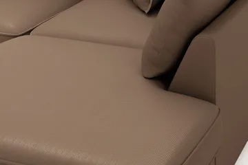 Rossita Lyx 4-sits Extra djup Soffa med Schäslong Höger - Brun Manchester - Möbler - Soffa - Divansoffa & schäslongsoffa - 4 sits soffa med divan