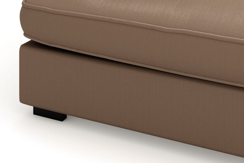 Rossita Lyx 4-sits Extra djup Soffa med Schäslong Höger - Brun Manchester - Möbler - Soffa - Divansoffa & schäslongsoffa - 4 sits soffa med divan