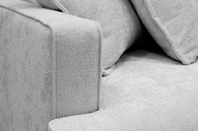 Rossita Lyx 4-sits Extra djup Soffa med Schäslong Höger - Grå Chenille - Möbler - Soffa - Divansoffa & schäslongsoffa - 4 sits soffa med divan
