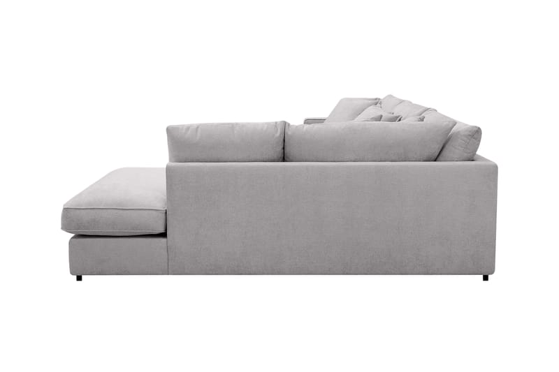 Rossita Lyx 4-sits Extra djup Soffa med Schäslong Höger - Grå Chenille - Möbler - Soffa - Divansoffa & schäslongsoffa - 4 sits soffa med divan