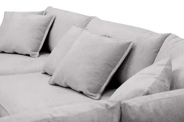 Rossita Lyx 4-sits Extra djup Soffa med Schäslong Höger - Grå Chenille - Möbler - Soffa - Divansoffa & schäslongsoffa - 4 sits soffa med divan