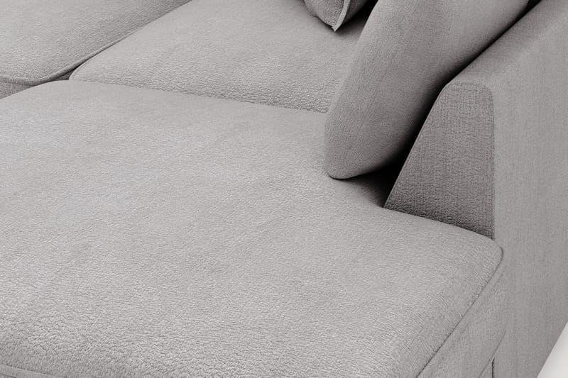 Rossita Lyx 4-sits Extra djup Soffa med Schäslong Höger - Grå Chenille - Möbler - Soffa - Divansoffa & schäslongsoffa - 4 sits soffa med divan