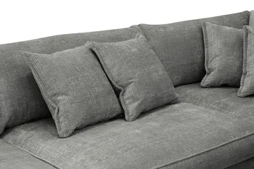 Rossita Lyx 4-sits Extra djup Soffa med Schäslong Höger - Grå Chenille - Möbler - Soffa - Divansoffa & schäslongsoffa - 4 sits soffa med divan