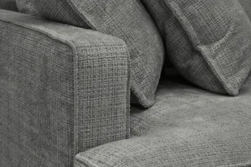 Rossita Lyx 4-sits Extra djup Soffa med Schäslong Höger - Grå Chenille - Möbler - Soffa - Divansoffa & schäslongsoffa - 4 sits soffa med divan