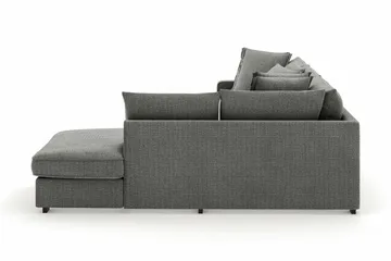 Rossita Lyx 4-sits Extra djup Soffa med Schäslong Höger - Grå Chenille - Möbler - Soffa - Divansoffa & schäslongsoffa - 4 sits soffa med divan