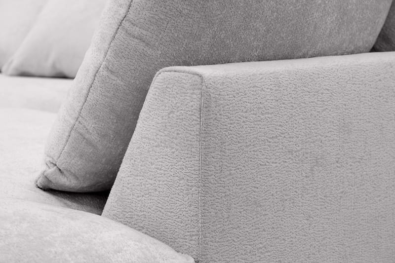Rossita Lyx 4-sits Extra djup Soffa med Schäslong Höger - Grå Chenille - Möbler - Soffa - Divansoffa & schäslongsoffa - 4 sits soffa med divan