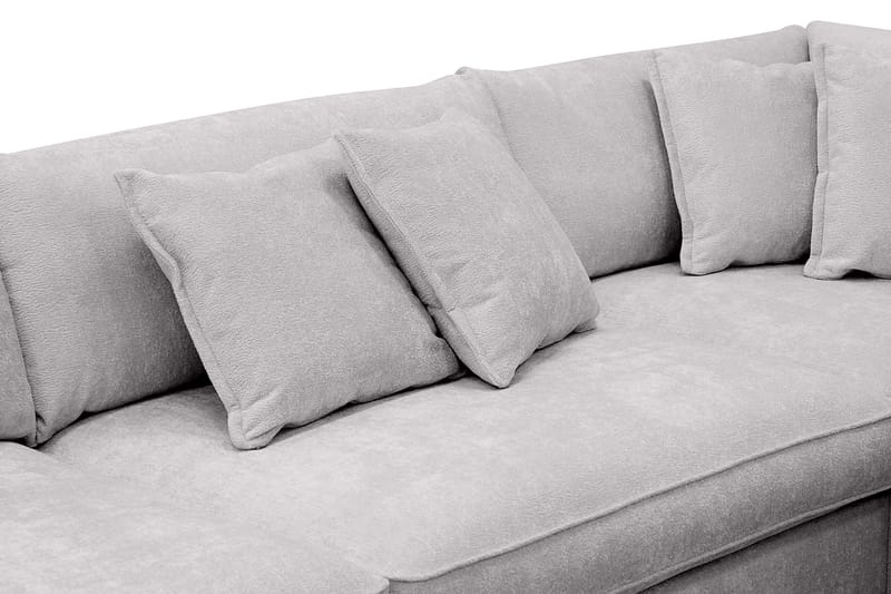 Rossita Lyx 4-sits Extra djup Soffa med Schäslong Höger - Grå Chenille - Möbler - Soffa - Divansoffa & schäslongsoffa - 4 sits soffa med divan