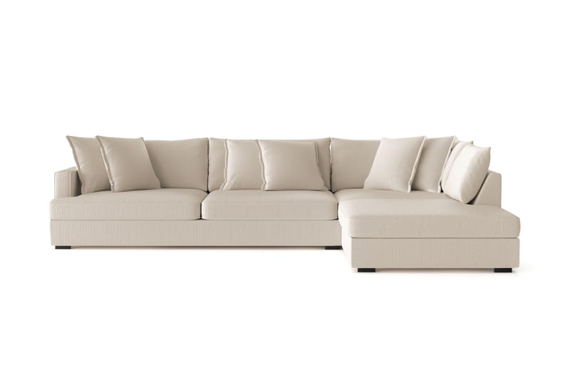 Rossita Lyx 4-sits Extra djup Soffa med Schäslong Höger - Grå Manchester - Möbler - Soffa - Divansoffa & schäslongsoffa - 4 sits soffa med divan
