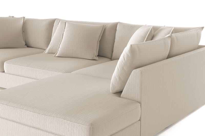 Rossita Lyx 4-sits Extra djup Soffa med Schäslong Höger - Grå Manchester - Möbler - Soffa - Divansoffa & schäslongsoffa - 4 sits soffa med divan