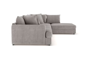 Rossita Lyx 4-sits Extra djup Soffa med Schäslong Höger - Grå/Brun Chenille - Möbler - Soffa - Divansoffa & schäslongsoffa - 4 sits soffa med divan