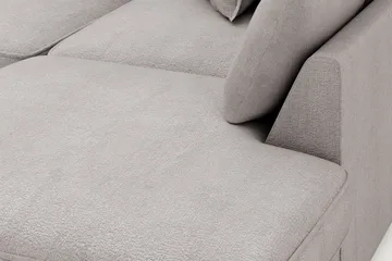 Rossita Lyx 4-sits Extra djup Soffa med Schäslong Höger - Grå/Brun Chenille - Möbler - Soffa - Divansoffa & schäslongsoffa - 4 sits soffa med divan