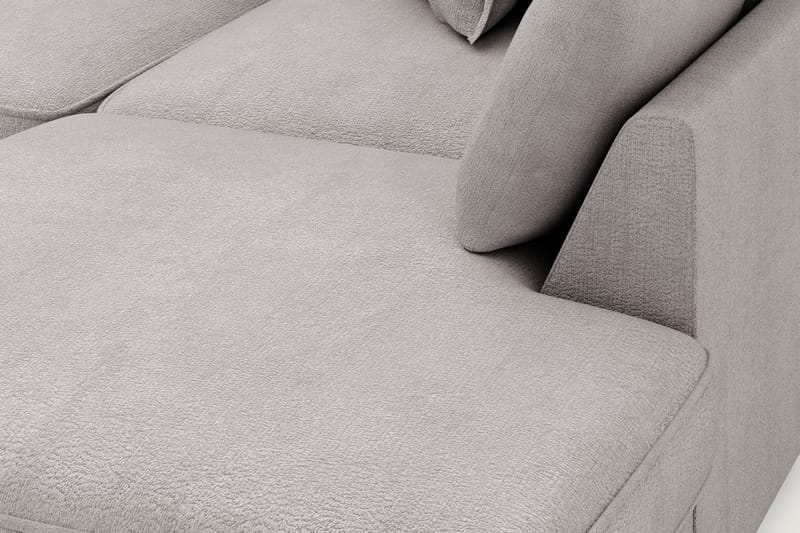 Rossita Lyx 4-sits Extra djup Soffa med Schäslong Höger - Grå/Brun Chenille - Möbler - Soffa - Divansoffa & schäslongsoffa - 4 sits soffa med divan