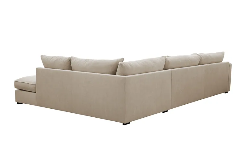 Rossita Lyx 4-sits Extra djup Soffa med Schäslong Höger - Greige Manchester - Möbler - Soffa - Divansoffa & schäslongsoffa - 4 sits soffa med divan