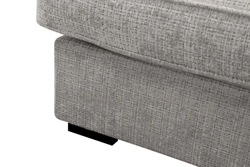 Rossita Lyx 4-sits Extra djup Soffa med Schäslong Höger - Ljusgrå Chenille - Möbler - Soffa - Divansoffa & schäslongsoffa - 4 sits soffa med divan