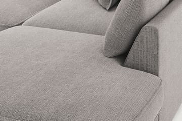 Rossita Lyx 4-sits Extra djup Soffa med Schäslong Höger - Ljusgrå Chenille - Möbler - Soffa - Divansoffa & schäslongsoffa - 4 sits soffa med divan