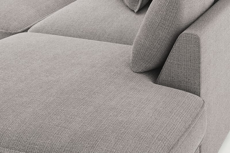 Rossita Lyx 4-sits Extra djup Soffa med Schäslong Höger - Ljusgrå Chenille - Möbler - Soffa - Divansoffa & schäslongsoffa - 4 sits soffa med divan