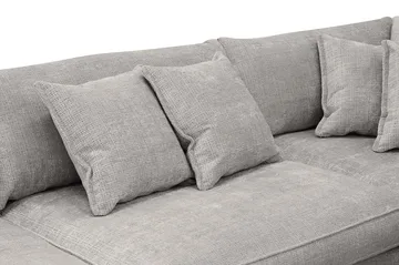 Rossita Lyx 4-sits Extra djup Soffa med Schäslong Höger - Ljusgrå Chenille - Möbler - Soffa - Divansoffa & schäslongsoffa - 4 sits soffa med divan