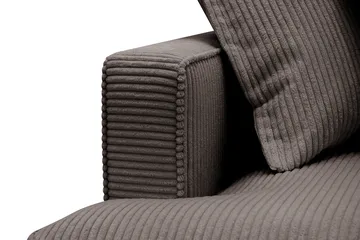 Rossita Lyx 4-sits Extra djup Soffa med Schäslong Höger - Mörkgrå Manchester - Möbler - Soffa - Divansoffa & schäslongsoffa - 4 sits soffa med divan