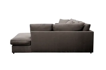 Rossita Lyx 4-sits Extra djup Soffa med Schäslong Höger - Mörkgrå Manchester - Möbler - Soffa - Divansoffa & schäslongsoffa - 4 sits soffa med divan