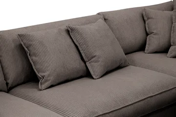 Rossita Lyx 4-sits Extra djup Soffa med Schäslong Höger - Mörkgrå Manchester - Möbler - Soffa - Divansoffa & schäslongsoffa - 4 sits soffa med divan